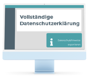 Rechtssichere Datenschutzerklärung